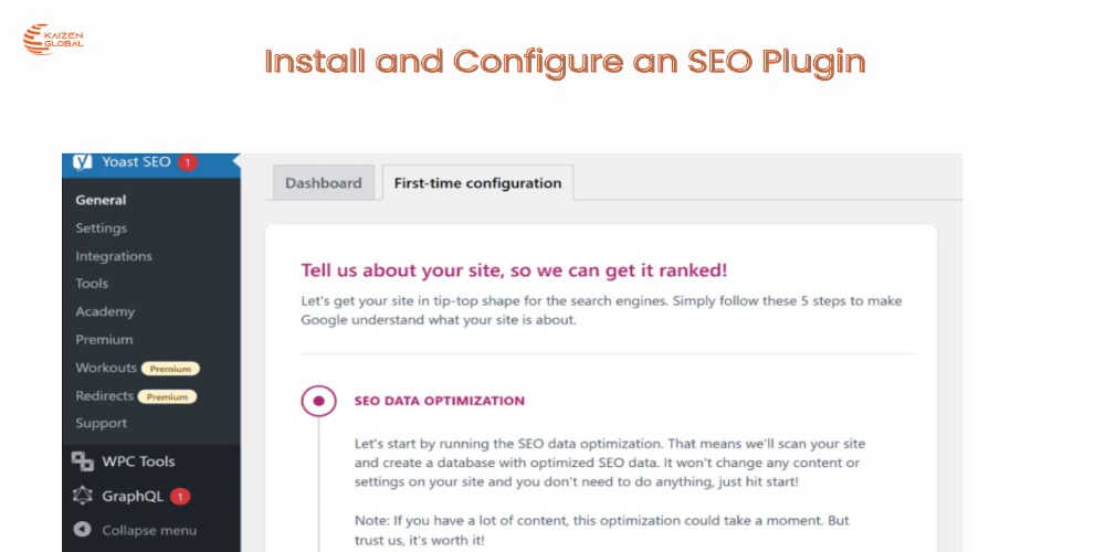 This image depicts Install and Configure an SEO Plugin