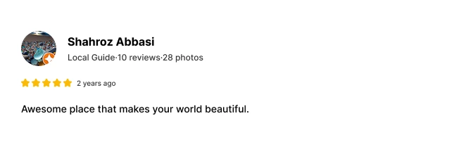 Customer Review from Facebook
