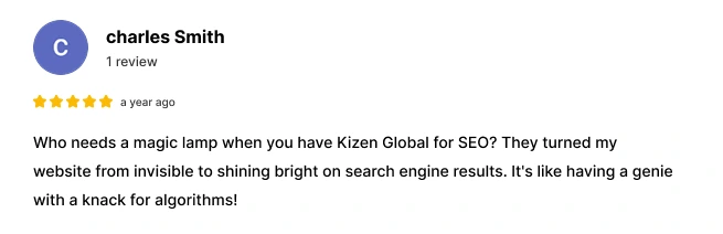 Customer Review from Google